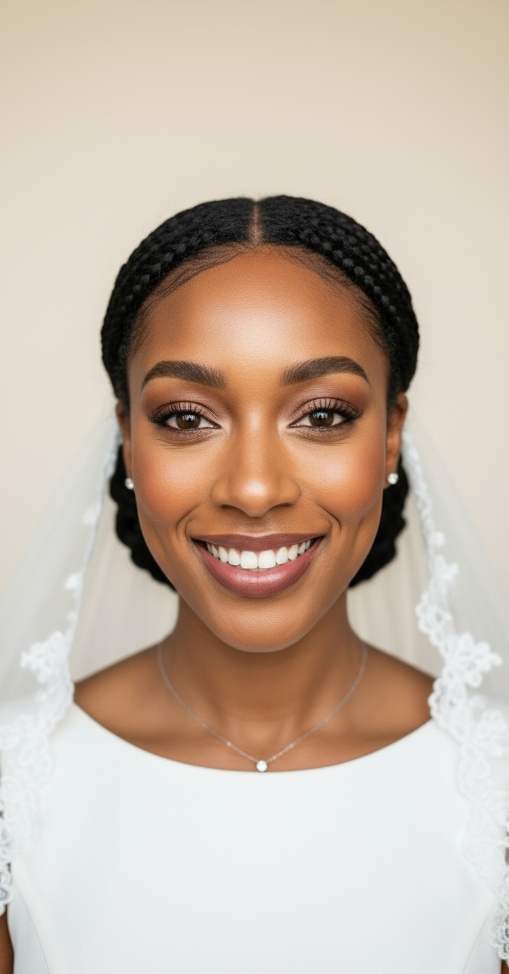 After Veil Under Bun